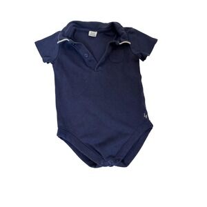 Janie and Jack Romper Bodysuit Baby Boys 6-12 Months Polo Shirt One Piece Outfit